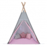 Παιδική Σκηνή Baby Adventure Teepee Gray Pink Star