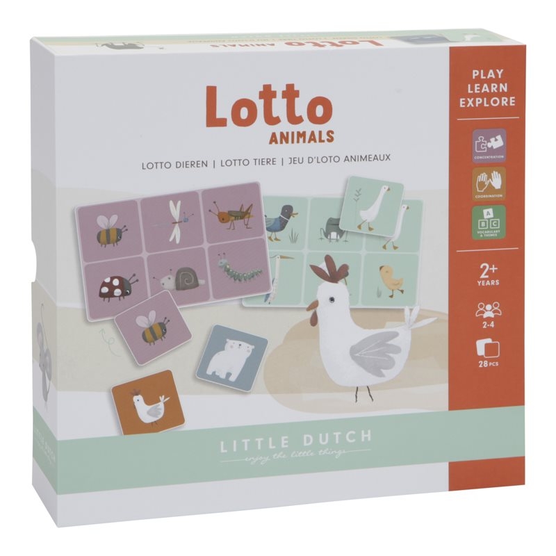 Επιτραπέζιο Παιχνίδι Παρατηρητικότητας Lotto με Ζωάκια - Little Dutch (4751)Επιτραπέζιο Παιχνίδι Παρατηρητικότητας Lotto με Ζωάκια - Little Dutch (4751)