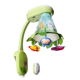 Fisher Price - Μουσικό Περιστρεφόμενο Rainforest&προβολέας 2σε1