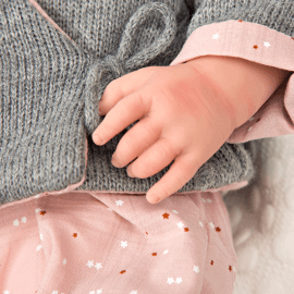 Μωρό Elegance Edur 40cm με ρεαλιστικό Βάρος και Κουβερτάκι - Munecas Arias (60641)