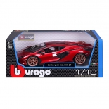 Bburago 1:18 Lamborghini Sian FKP 37 Red