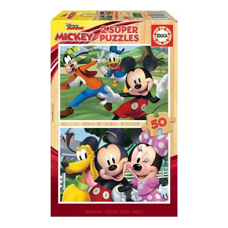 Παζλ Ξύλινο Educa - Mickey & Friends 2x50 κομ.Παζλ Ξύλινο Educa - Mickey & Friends 2x50 κομ.