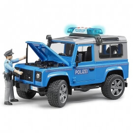 Bruder - Αστυνομικό Land Rover Defender με Ήχο, Φώς (2597)