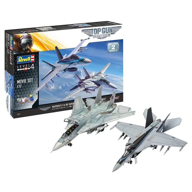Κατασκευή Πολεμικά Αεροπλάνα Top Gun - Σετ Δώρου με Χρώματα & Κόλλα Revell (05677) Κατασκευή Πολεμικά Αεροπλάνα Top Gun - Σετ Δώρου με Χρώματα & Κόλλα Revell (05677)