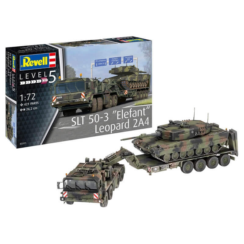 Σετ SLT 50-3 "Elefant" και Leopard 2A4 1/172 - Revell 03311 Σετ SLT 50-3 "Elefant" και Leopard 2A4 1/172 - Revell 03311