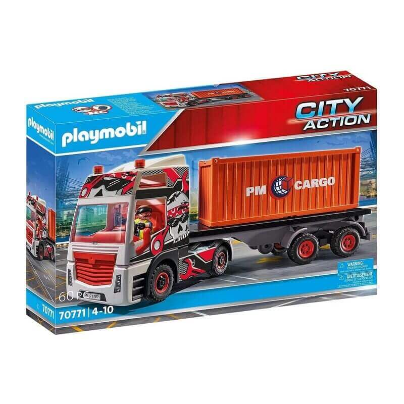 Playmobil City Action - Φορτηγό Μεταφοράς Container (70771)Playmobil City Action - Φορτηγό Μεταφοράς Container (70771)