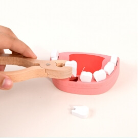 Βαλιτσάκι Οδοντιάτρου με 10 Ξύλινα Εργαλεία - Hakko (HKC1015)