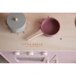 Ξύλινη Κουζίνα Παιχνιδιού με Αξεσουάρ Ροζ - Little Dutch (4486)