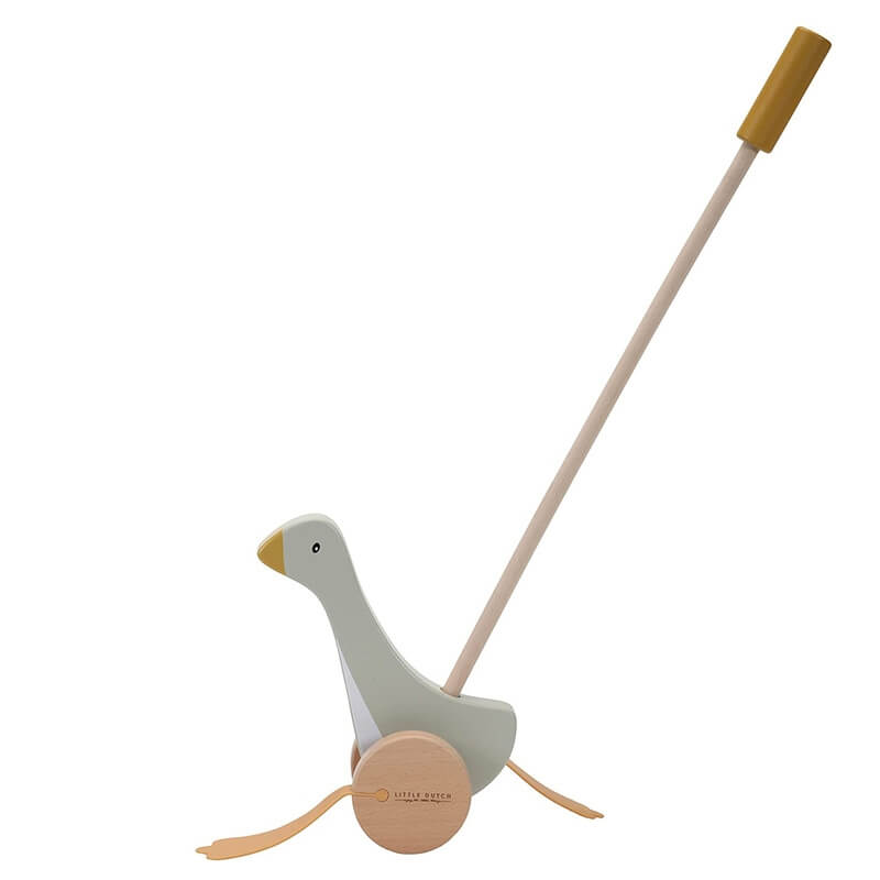 Ξύλινη Σπρωχτή Τρεχαλίτσα με Κοντάρι Little Goose(7070) Ξύλινη Σπρωχτή Τρεχαλίτσα με Κοντάρι Little Goose(7070)