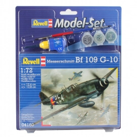 Πολεμικό Αεροπλάνο Messerschmitt Bf-109 1/72- Σετ Δώρου με Χρώματα & Κόλλα - Revell 64160
