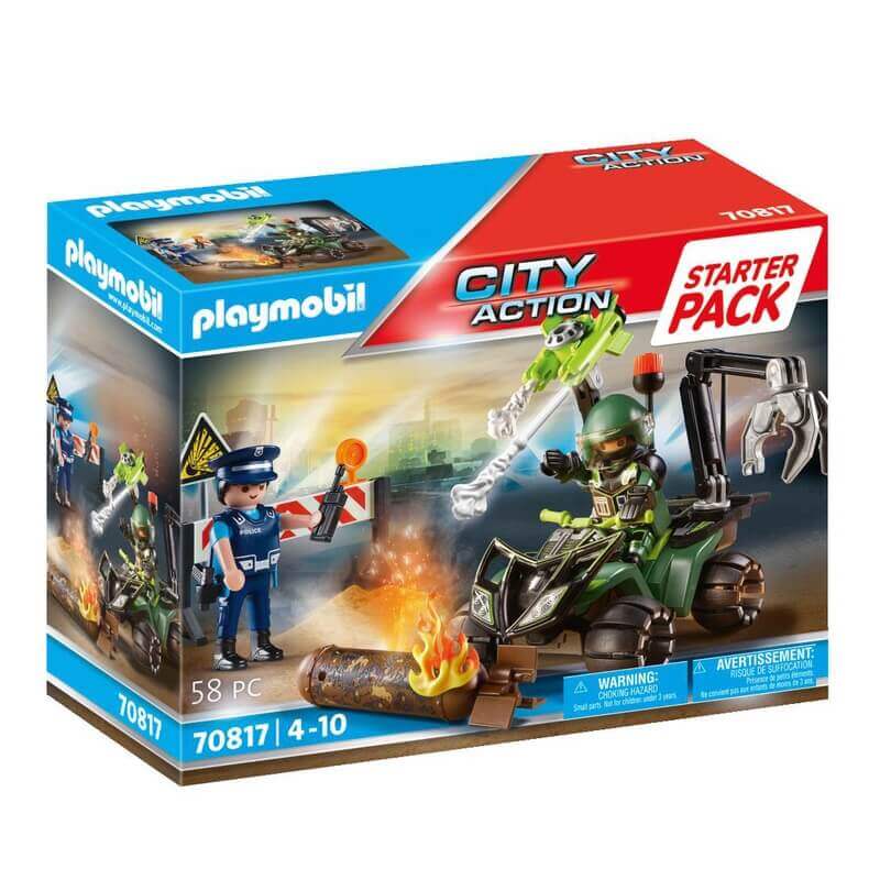 Playmobil City Action - Starter Pack Εξουδετέρωση Eκρηκτικού Mηχανισμού (70817)