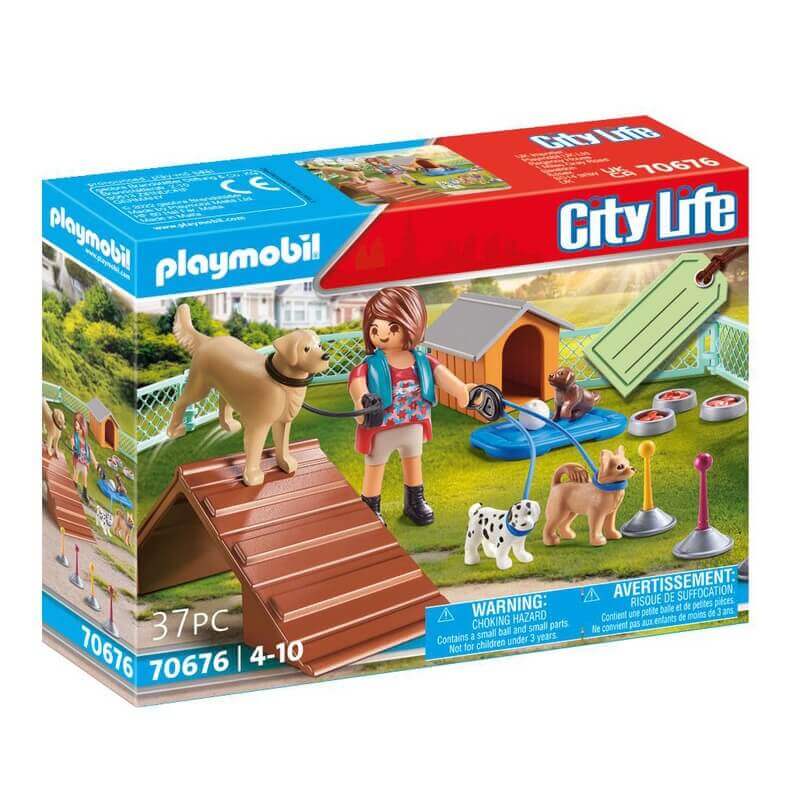 Playmobil City Life - Gift Set Εκπαιδεύτρια Σκύλων (70676)