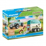 Playmobil Country - Όχημα με Τρέιλερ Μεταφοράς Πόνυ (70511)