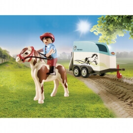 Playmobil Country - Όχημα με Τρέιλερ Μεταφοράς Πόνυ (70511)