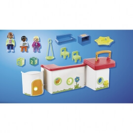 Playmobil 1.2.3. Παιδικός Σταθμός-Βαλιτσάκι (70399)