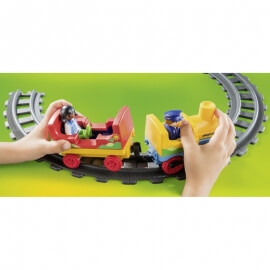 Playmobil 1.2.3. Σετ Τρένου με Ζωάκια και Επιβάτες (70179)