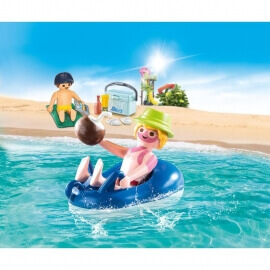 Playmobil Family Fun - Aqua Park Παραθεριστής με Φουσκωτή Κουλούρα (70112)