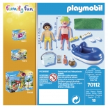 Playmobil Family Fun - Aqua Park Παραθεριστής με Φουσκωτή Κουλούρα (70112)