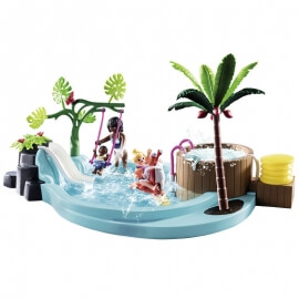 Playmobil Family Fun - Aqua Park Παιδική Πισίνα με Υδρομασάζ (70611)