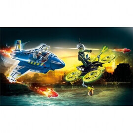 Playmobil City Action - Καταδίωξη Drone από Aστυνομικό Tζετ (70780)