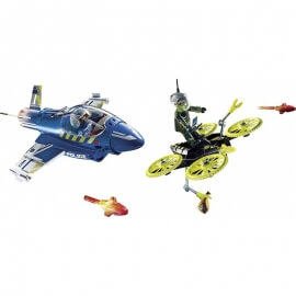 Playmobil City Action - Καταδίωξη Drone από Aστυνομικό Tζετ (70780)