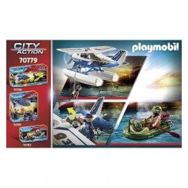 Playmobil City Action - Καταδίωξη Λαθρέμπορου από Αστυνομικό Υδροπλάνο (70779)