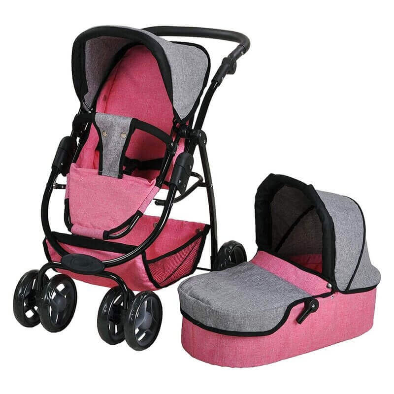 Καρότσι Κούκλας Coco-Jeans Pink 2σε1 - Knorrtoys (90720)Καρότσι Κούκλας Coco-Jeans Pink 2σε1 - Knorrtoys (90720)