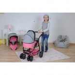 Καρότσι Κούκλας Coco-Jeans Pink 2σε1 - Knorrtoys (90720)