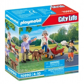 Playmobil City Life - Παππούς και Γιαγιά με Εγγονάκι (70990)