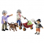Playmobil City Life - Παππούς και Γιαγιά με Εγγονάκι (70990)