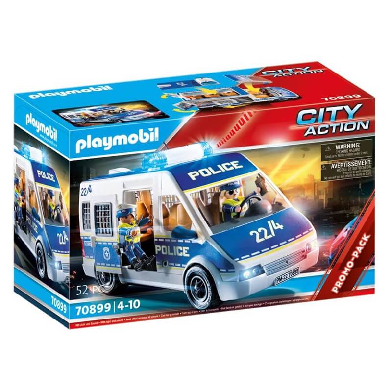 Playmobil City Action - Αστυνομικό Λεωφορείο με Φώτα και Ήχο (70899)