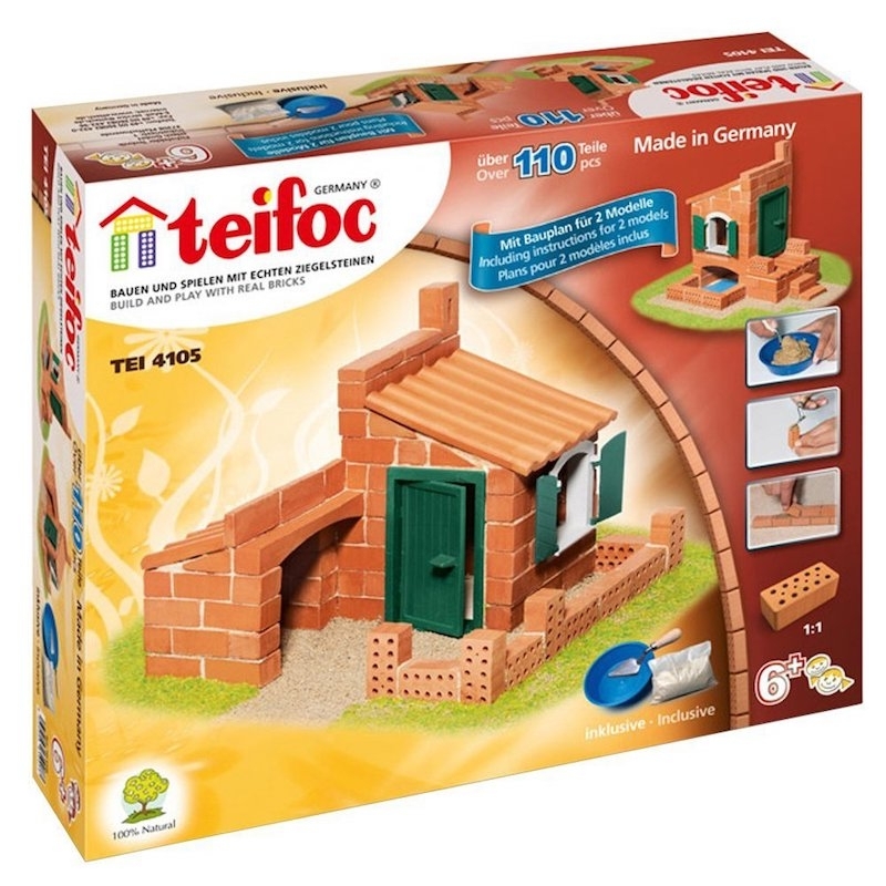 Teifoc - Χτίζοντας με Πραγματικά Τουβλάκια "Σπίτι" 2 σχέδιαTeifoc - Χτίζοντας με Πραγματικά Τουβλάκια "Σπίτι" 2 σχέδια