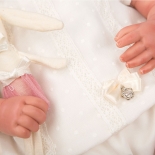 Μωρό Νεογέννητο Reborn Naroa 45 εκ με Κουβερτάκι & Λούτρινο - Munecas Arias (98088)