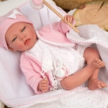 Μωρό Νεογέννητο Reborn Elena 40 εκ με Κουβερτάκι - Munecas Arias (98068)