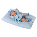 Μωρό Βινυλίου 42εκ με Μαξιλαράκι Μπλε - Berbesa (5115Α)