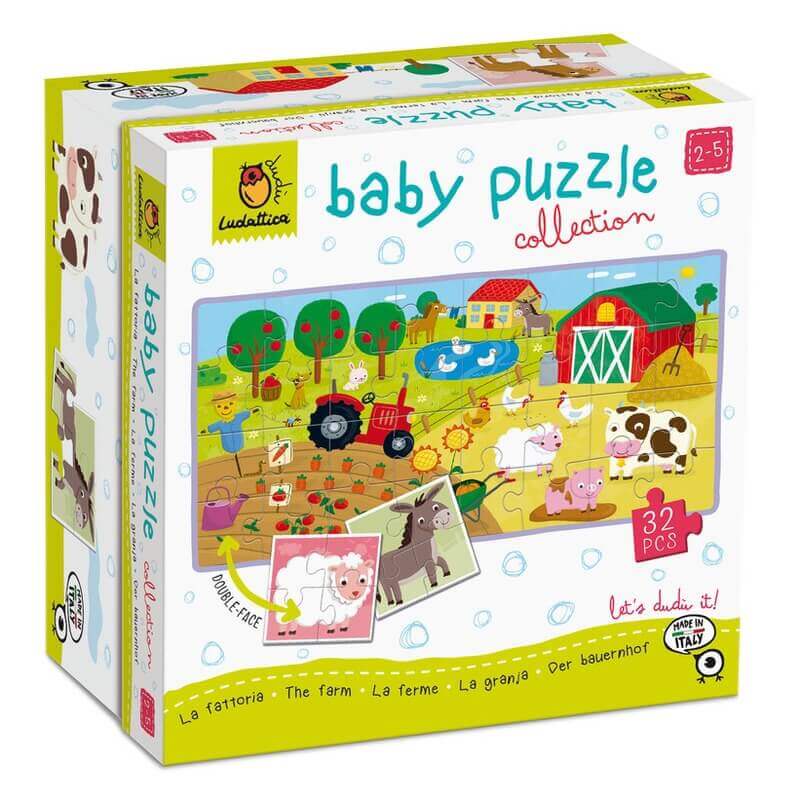 Παζλ Διπλής Όψεως Αγρόκτημα 32 κομ - Ludattica Baby Puzzle (20514)