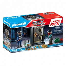 Playmobil City Action - Starter Pack Σύλληψη Διαρρήκτη Χρηματοκιβωτίου (70908)