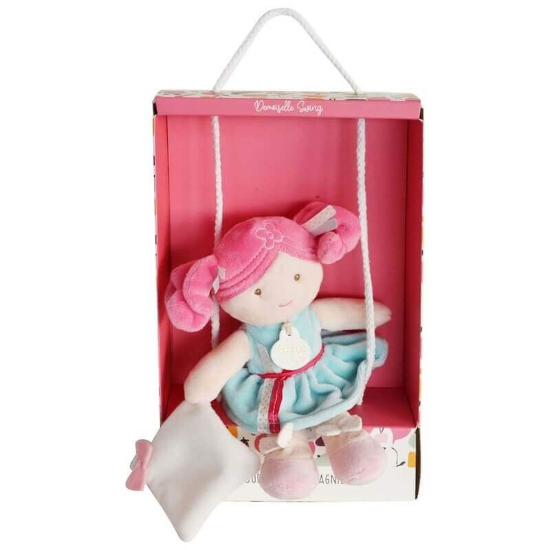 Πάνινη Κούκλα Chloé 21εκ. σε Κουτί Δώρου-Κούνια - Doudou (DC3678)