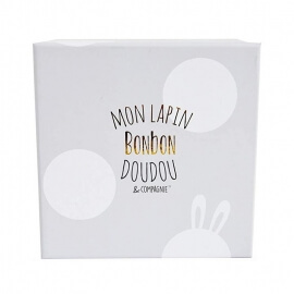 Λούτρινα Παπουτσάκια - Κουδουνίστρες Κουνελάκι (0-6 μηνών) σε Κουτί Δώρου - Doudou (DC1310)