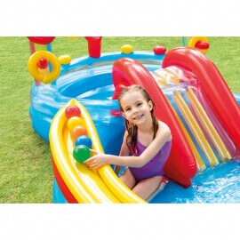 Φουσκωτή Πισίνα Intex  Rainbow Ring Play Centre (57453NP)