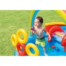 Φουσκωτή Πισίνα Intex  Rainbow Ring Play Centre (57453NP)