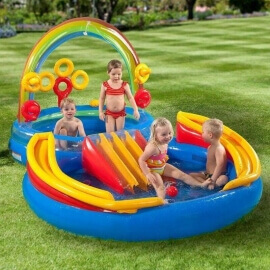 Φουσκωτή Πισίνα Intex  Rainbow Ring Play Centre (57453NP)