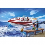 Playmobil Sports & Action - Αγωνιστικό Ταχύπλοο Σκάφος με Μοτέρ (70744)