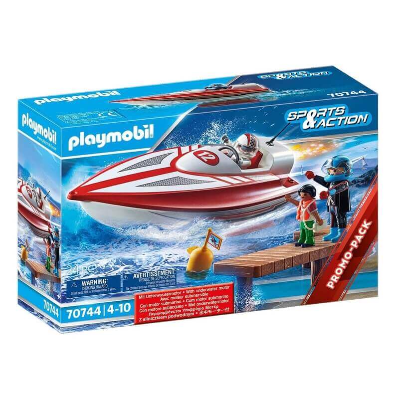 Playmobil Sports & Action - Αγωνιστικό Ταχύπλοο Σκάφος με Μοτέρ (70744) Playmobil Sports & Action - Αγωνιστικό Ταχύπλοο Σκάφος με Μοτέρ (70744)