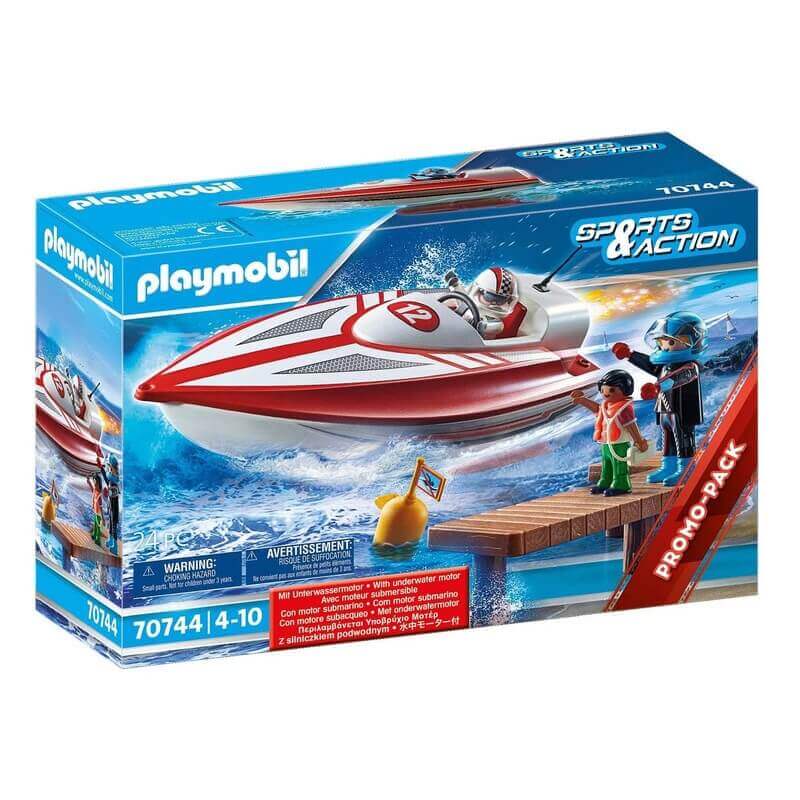 Playmobil Sports & Action - Αγωνιστικό Ταχύπλοο Σκάφος με Μοτέρ (70744)Playmobil Sports & Action - Αγωνιστικό Ταχύπλοο Σκάφος με Μοτέρ (70744)