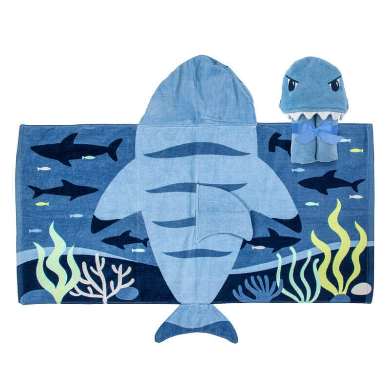 Παιδική Πετσέτα - Poncho για τη Θάλασσα με Κουκούλα "Καρχαρίας" (60 x 117 εκ) - Stephen Joseph  (SJ100480Α)Παιδική Πετσέτα - Poncho για τη Θάλασσα με Κουκούλα "Καρχαρίας" (60 x 117 εκ) - Stephen Joseph  (SJ100480Α)