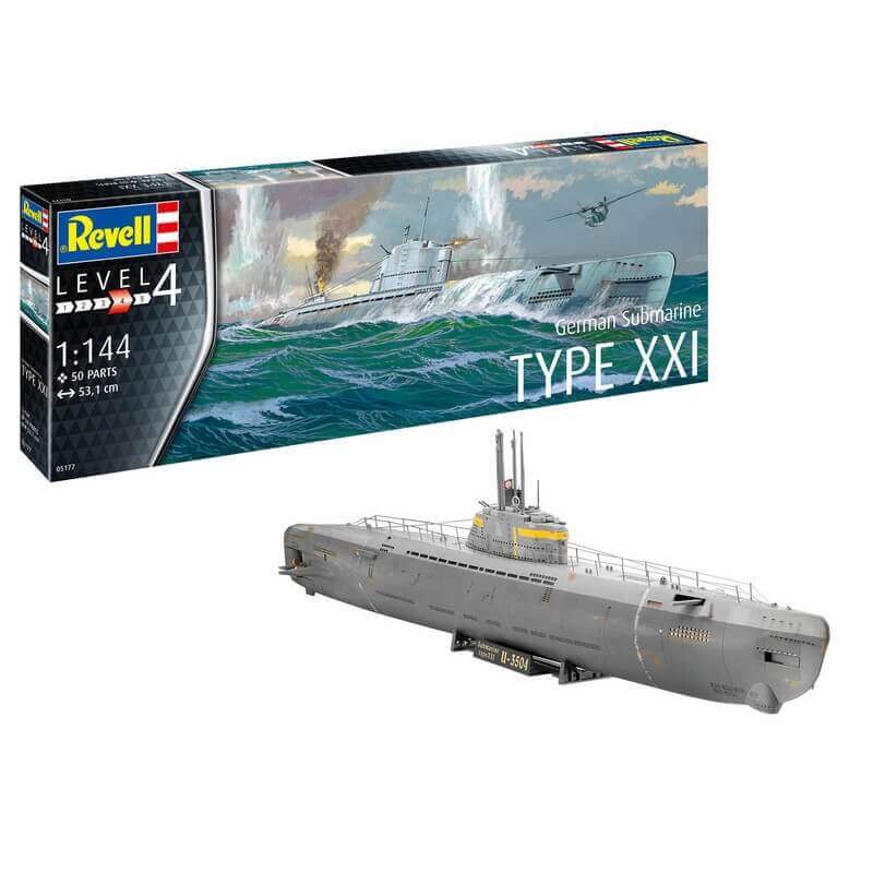 Πολεμικό Υποβρύχιο German Submarine Type XXI 1/144 - Revell 05177Πολεμικό Υποβρύχιο German Submarine Type XXI 1/144 - Revell 05177