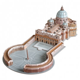 3D Παζλ St.Peter's Basilica - Βασιλική του Αγ. Πέτρου 68 κομ (C244h)