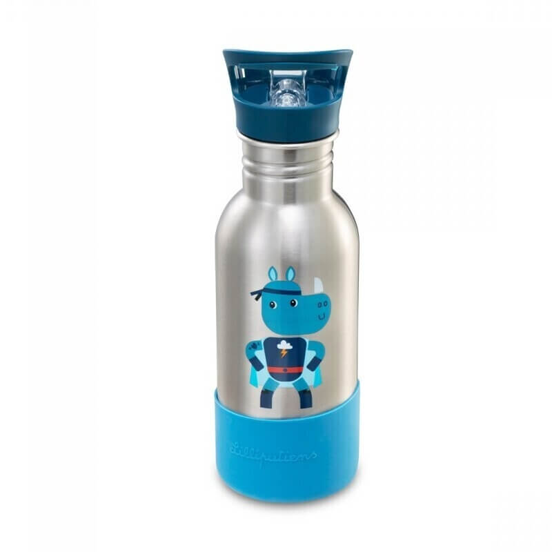 Ανοξείδωτο Μπουκάλι με Πάτο Σιλικόνης Super Marius 600ml - Lilliputiens (84473) Ανοξείδωτο Μπουκάλι με Πάτο Σιλικόνης Super Marius 600ml - Lilliputiens (84473)