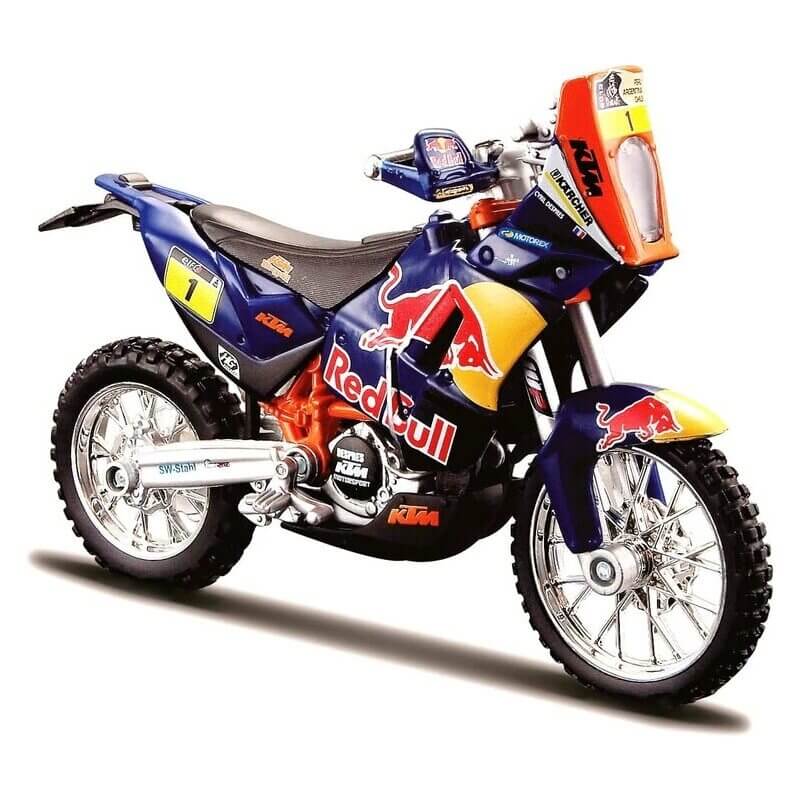 Bburago 1:18 Motorcycle KTM 450 Rally Red Bull (51070RB)Bburago 1:18 Motorcycle KTM 450 Rally Red Bull (51070RB)